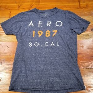 Aeropostale T Shirt Men Medium - Blue